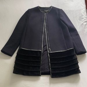 Ann Taylor faux fur coat